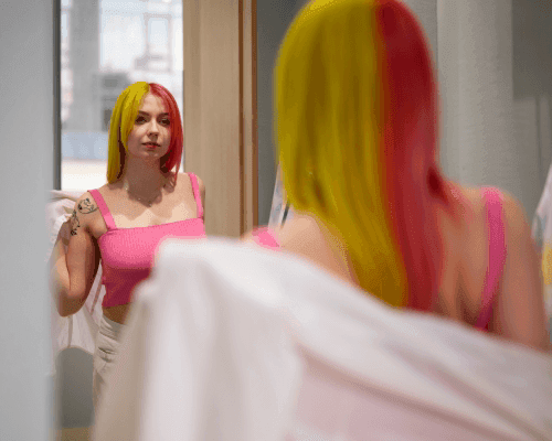 Trans girl flirting online